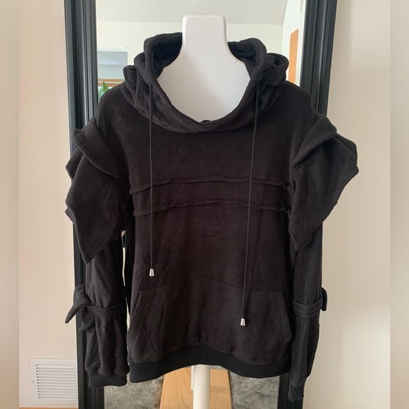 Tops - Unique One of a Kind Black Hoodie